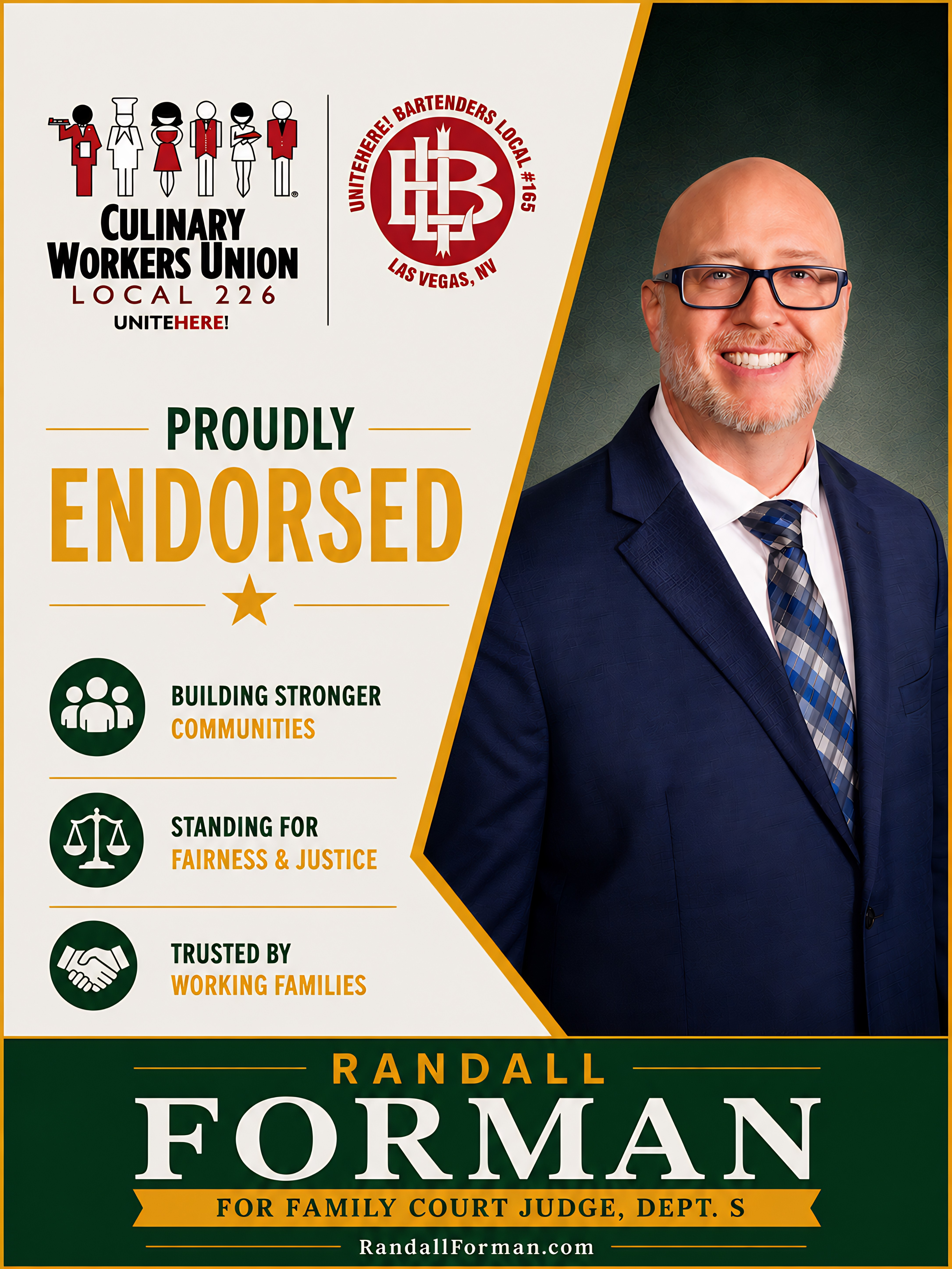 Bartenders Union endorsement
