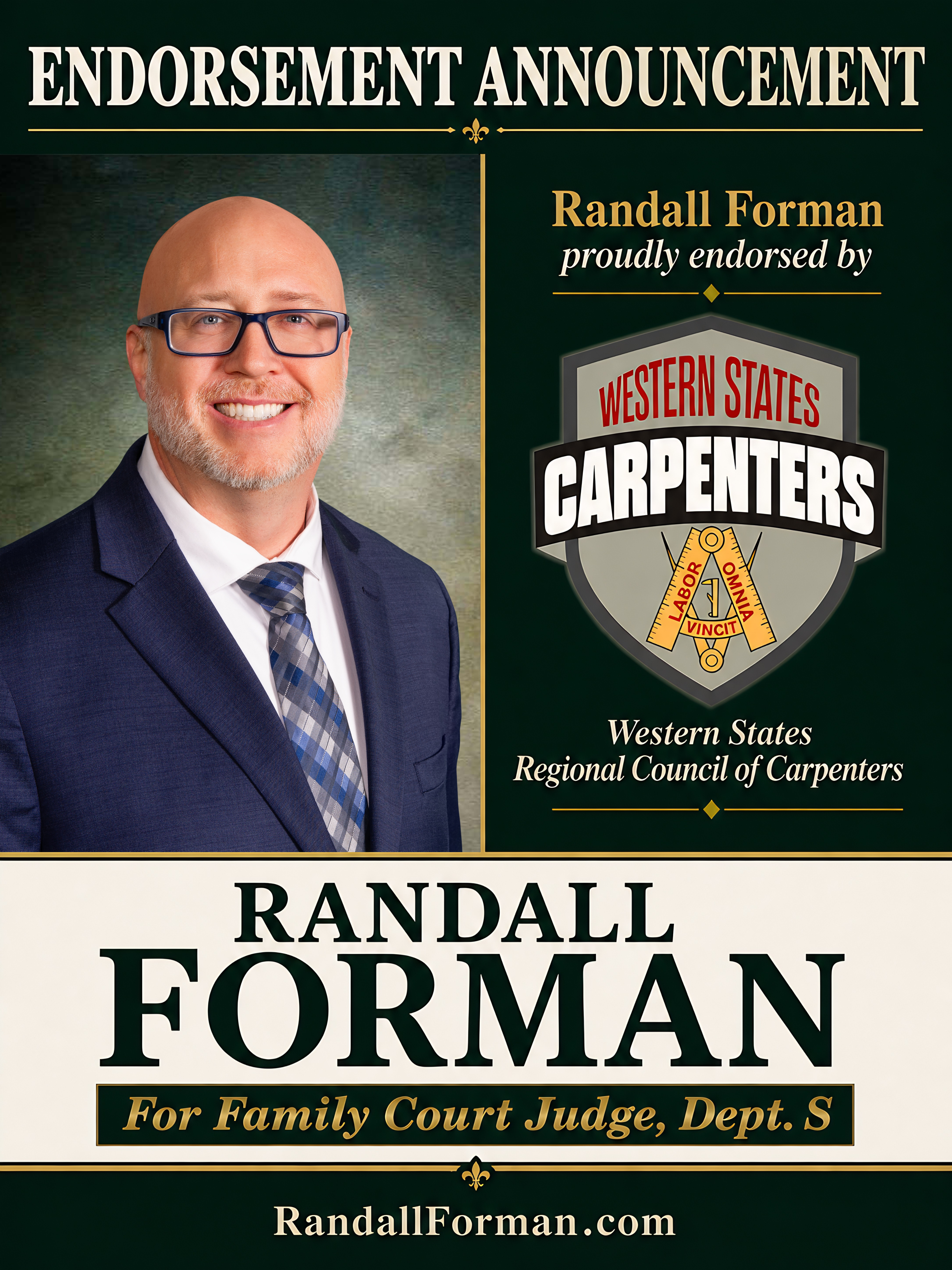 Southwest Regional Council of Carpenters endorsement
